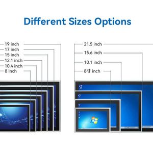 Touchwo 15.6 21.5 inch công nghiệp bảng điều chỉnh nhúng PC không quạt HMI industri máy tính màn hình cảm ứng máy tính công nghiệp phụ kiện - Product Image 5