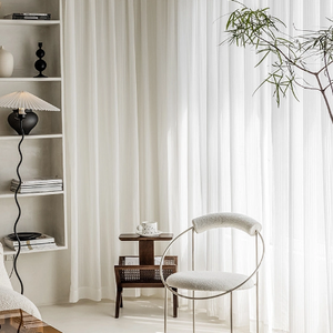 Offre Spéciale 100% Polyester Dimmable 179 Degrés Rêve Vertical Rideaux Blanc Voile Rideau Fil Sheer Stores - Product Image 1