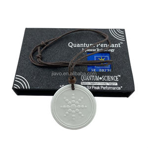 Colgante de energía cuántico para mujer, collar con colgante de energía calar con caja, Lava, Bio Ciencia, girasol blanco, novedad - Product Image 6