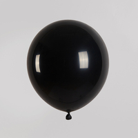 Ballons de Latex Ronds Noir Mat Standard 12 Pouces 2,8g pour Décoration de Fête d'Anniversaire
