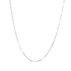 Chaînes fines courbées blanches en platine Pt950 avec maillons allongés pour collier ras du cou unisexe, style minimaliste, pour usage quotidien, cadeau - Product Image 3