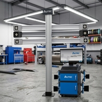 AUTEC ATW-A80P Sistema de Alineación de Ruedas 3D con Seguimiento Automático de la Barra Transversal, Pantalla Digital, 220V, 12 Meses de Garantía, para Talleres de Reparación de Automóviles