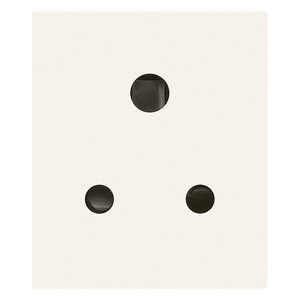 ซิกูรี่ 2P+T 5A ปลั๊กไฟสีขาว 5.5 ซม. ยาว 3.7 ซม. กว้าง 5.6 ซม. สูง - Product Image 1