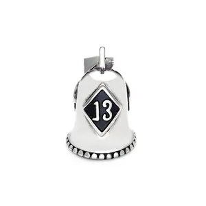 Stainless steel number 13 motorcycle bell pendant motorcycle accessories ride biker bells guardian bell fashion jewelry