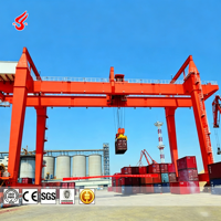 Grue portuaire à portique sur rail pour conteneurs de 20 et 40 pieds, conçue par un fournisseur chinois, avec capacités de 40, 35, 50 et 65 tonnes