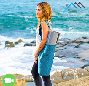 BSCI factory Yoga <b>Mat</b> Bag and Grip Socks Bundle <b>Large</b> Yoga Bag yoga kit <b>mat</b> sling bag with Pockets and Adjustable Shoulder Strap - Product Image 2