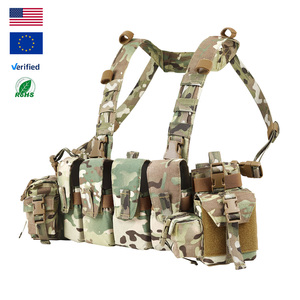 Gilet Tattico PTG Warrior Personalizzato in Nylon con Cinghie Multifunzione Regolabili, Cordino Mimetico per Combattimento all'Aperto - Product Image 1