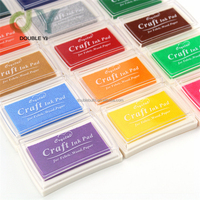 Tampons encreurs lavables pour enfants Tampons encreurs multicolores pour tampons en caoutchouc Papier Scrapbooking Tissu en bois 6 couleurs pures uniques