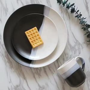 أطباق EKA عالية الجودة طقم أطباق عشاء بورسلين من ثلاثة ألوان - Product Image 3