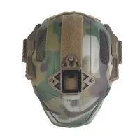 Casque tactique de protection intégrale pour la chasse, le paintball, les jeux CS, masque facial en maille d'acier, masque léger en EVA, masque en fil métallique, cosplay punk 260