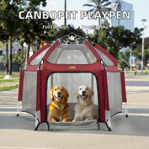 כלב ניבל קנבופט עם חופה גדר חיית מחמד ניידת עבור נסיעות חיצונית סגירה רוכסן מוצק - Product Image 3