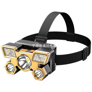 Headlamp 5 Led Light Sources Rechargeable 2000 MAh Adjustable Band Outdoor Camping Fishing - Product Image 5