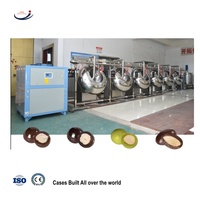 Nouvelle machine à enrober les amandes au chocolat pour lait et fruits, conception originale personnalisée avec contrôle PLC, haute capacité, air froid