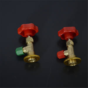 Válvula de Carga de Refrigerante Manual de Cobre, Herramienta de Refrigeración para Aire Acondicionado, para Autos y Refrigeradores R600a R12 R134a - Product Image 1