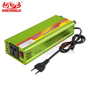 Sunchonglic 12V 220V 1000W 1000VA Onduleur à onde sinusoïdale modifiée avec chargeur AC 10A Fréquence 50Hz à sortie unique - Product Image 2