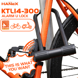 Candado Inteligente Antirrobo de 120db <span class=keywords><strong>para</strong></span> Bicicleta, Candado en U de Acero Endurecido Resistente con Alarma <span class=keywords><strong>para</strong></span> Bicicleta Eléctrica y Motocicleta - Product Image 5