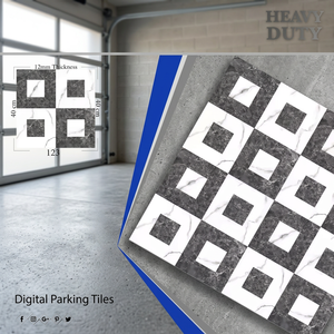 Carreaux de sol en porcelaine émaillée numérique Vistaar Modern Heavy Duty 16x16 pouces pour parking et espaces extérieurs - Product Image 5