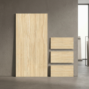 กระเบื้องพอร์ซเลนลายไม้สีเบจ Alfredo ขนาด 24x48 นิ้ว ผิวเคลือบเงา สำหรับปูพื้นและผนัง สำหรับโครงการตกแต่งภายในสุดหรู - Product Image 1