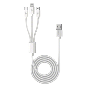 Câbles de données <span class=keywords><strong>USB</strong></span> <span class=keywords><strong>mini</strong></span> portables 3 en 1, chargeur multi-téléphones, câble de charge super rapide 3 en 1 - Product Image 1