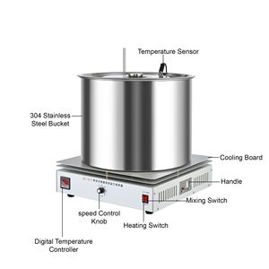 Agitador Magnético de Gran Capacidad, Mezclador Eléctrico de Temperatura Constante para Laboratorio, Reactor de Vacío de Acero Inoxidable y Agitador - Product Image 5