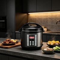 Cuisinière à pression électrique avec verrouillage de sécurité, multifonction, cuve intérieure antiadhésive, libération automatique de la pression