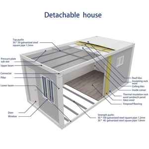 Maison en conteneur pliable à vendre Installation facile sur mesure en usine prête à vivre Vente à chaud Construction Immobilier préfabriqué - Product Image 4