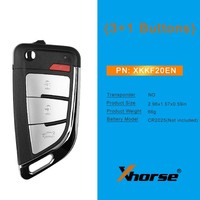 Meilleur prix Xhorse XKKF20EN Clé télécommande filaire style couteau 3 boutons