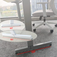 Structure de bureau modulaire en métal durable pour usage commercial et domestique, personnalisable, une place, QINGSHUAI QS-70