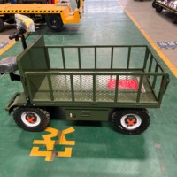 Camionnette à Plateforme Électrique OEM à Prix Compétitif, Écologique, Industrielle, avec Pédale Pliable, Capacité 1 Tonne, en Acier Inoxydable