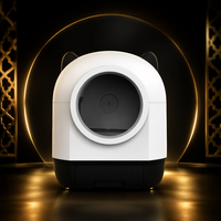 Bac à litière automatique intelligent 80L pour chat, contrôle par application, 12 capteurs, double radar de sécurité, dessus ouvert, toilette autonettoyante pour animaux avec contrôle des odeurs