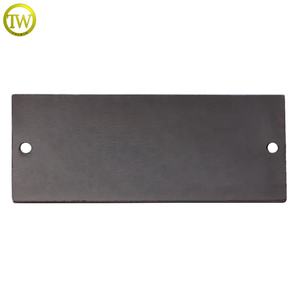 アンティーク銅長方形形彫刻合金プレートファッションブランドロゴ2穴エンブレム家具とハンドバッグ - Product Image 3