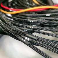 Cable de Audio RCA Numerado de 14 Canales |   Cable Multicore Profesional de 50 Pies con Funda Exterior Trenzada de PVC para Automóviles y HDTV