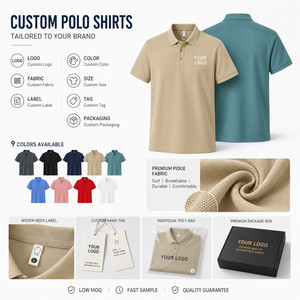 เสื้อโปโลใยสาหร่ายอีโค่ สำหรับผู้ชายและผู้หญิง เนื้อผ้าไหมเย็นสบาย ผสมคอตตอน ยืดหยุ่นสูง ระบายอากาศดี เป็นมิตรกับผิว เสื้อยืดโปโลเรียบง่าย สั่งตัดได้ตามต้องการ - Product Image 5