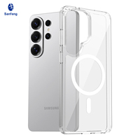 Funda Magnética Transparente Antirrayaduras de 1.5 mm para Samsung S26 Ultra, Funda para Teléfono Móvil con Carga Inalámbrica a Prueba de Golpes