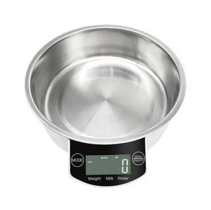 Báscula digital de cocina doméstica con cuenco de acero inoxidable, División de 1g, báscula de peso para alimentos - Product Image 2