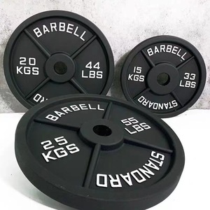 Placa de agarre de parachoques de entrenamiento de gimnasio comercial Agujero grande Alto elástico Cross-Border Tabletas de <span class=keywords><strong>pesas</strong></span> de acero coloridas para peso - Product Image 3