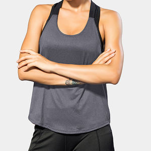 Chaleco deportivo para mujer, camisola con tirantes en T, chaleco holgado transpirable de secado rápido para fitness, yoga y correr - Product Image 3