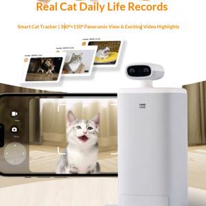 เครื่องให้อาหารสัตว์เลี้ยงอัตโนมัติพร้อมกล้อง AI -360 °   การติดตา<span class=keywords><strong>ม</strong></span>, การเล่นระยะไกล, การตรวจสอบปริมาณอาหาร - Product Image 3