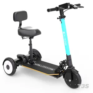 Электрический скутер Fitrider модель T3S с сиденьем для взрослых 2023 Новинка трехколесный самокат