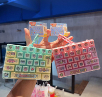 Nouveau design 2026 – Clavier mécanique anti-stress créatif et mignon à 26 touches, jouet anti-stress, porte-clés à pression pour enfant, pendentif pour cartable