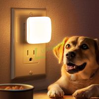 Veilleuses LED miniatures LOHAS pour enfants, éclairage doux et chaud, capteur crépusculaire, veilleuses murales à brancher pour la chambre de bébé, le couloir