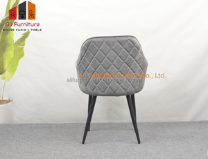 Sillón de Terciopelo de Lujo con Diseño Acolchado y Patas de Metal para Hotel Boutique y Cafetería Elegante, Directo de Fábrica - Product Image 6