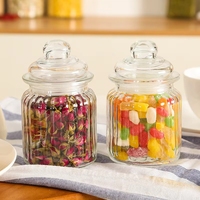 Bocaux de conservation en verre de différentes tailles avec couvercles, récipients alimentaires de cuisine, bocaux à épices, biscuits, bonbons S