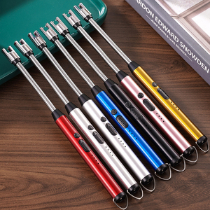 Grosir Pabrik pemantik rokok elektronik desain klasik paduan ABS tipe-c penyala pengisi daya pemantik untuk berkemah BBQ - Product Image 1