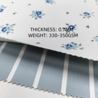 Tissu en similicuir PU imprimé sur mesure, doux et confortable, avec envers tricoté, largeur 138 cm, pour vêtements