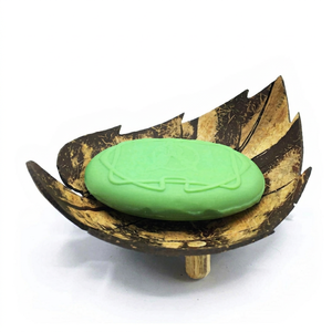 2026 Top Trending Eco2go Modern Natural <b>Coconut</b> Shell Soap Dish/Holder/Tray for Bathroom Waterproof Biodegradable Wall Mount - Product Image 1