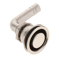 FOYO Bouchon d'aération de réservoir de carburant à 90 degrés de haute qualité, tête ronde, OEM ODM, en acier inoxydable 304, pour yacht, bateau, accessoire marin