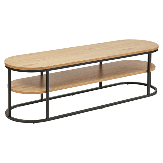 Modern Wood TV Stand with Shelf for Living Room Bedroom Apartment Hotel or Hospital-Versatile Home Furniture for 45-49 in TVs