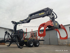 Rimorchi <span class=keywords><strong>Forestali</strong></span> Fuoristrada 4WD Fatti in Casa per Tronchi con Gru a Pinza e Caricatori a Joystick - Product Image 2