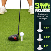 Tapis de putting de golf – Mousse et plastique ultra-résistants pour entraînement intérieur/extérieur – Supporte des milliers de coups – Compatible avec les simulateurs